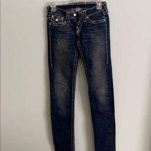 True Religion Dark Wash Skinny Jeans